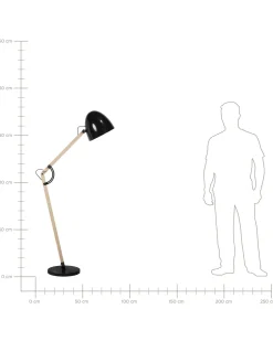 Beliani Lattiavalaisin Musta Hetton Hot