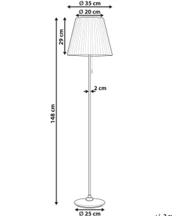 Beliani Lattiavalaisin Rauta Valkoinen/Musta Torysa Cheap