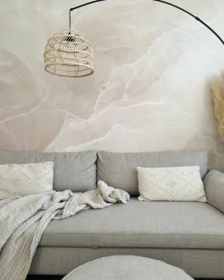 Beliani Lattiavalaisin Rottinki Luonnonvari/Musta Guaviare Clearance