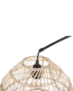 Beliani Lattiavalaisin Rottinki Luonnonvari/Musta Guaviare Clearance