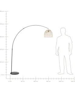 Beliani Lattiavalaisin Rottinki Luonnonvari/Musta Guaviare Clearance