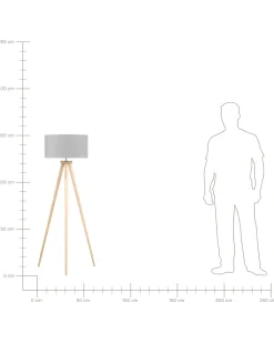 Beliani Lattiavalaisin Tammi Harmaa Nitra New