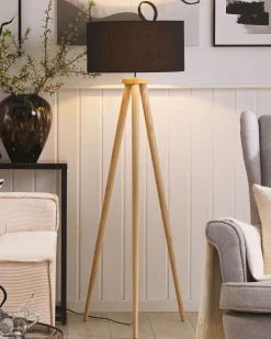 Beliani Lattiavalaisin Tammi Musta Nitra Online