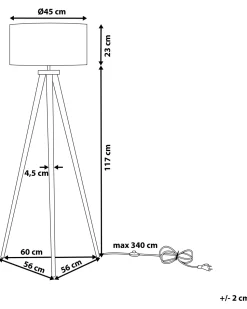 Beliani Lattiavalaisin Tammi Musta Nitra Online