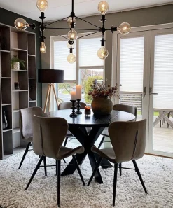 Beliani Lattiavalaisin Tammi Musta Nitra Online