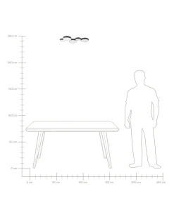 Beliani Led-Kattovalaisin 5 Polttimoa Rauta Musta Luga Best