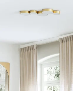 Beliani Led-Kattovalaisin 5 Polttimoa Rauta Kulta Luga Best