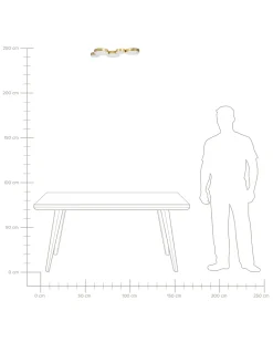 Beliani Led-Kattovalaisin 5 Polttimoa Rauta Kulta Luga Best