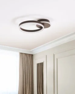 Beliani Led-Kattovalaisin Alumiini Tummanruskea Glyde Outlet