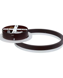 Beliani Led-Kattovalaisin Alumiini Tummanruskea Glyde Outlet