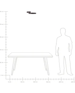 Beliani Led-Kattovalaisin Alumiini Tummanruskea Glyde Outlet