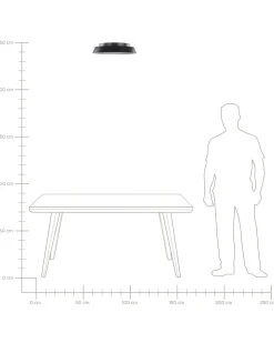 Beliani Led-Kattovalaisin Musta Bilin Flash Sale