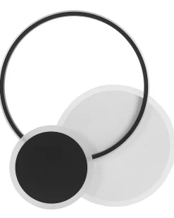 Beliani Led-Kattovalaisin Musta/Valkoinen Zami Outlet