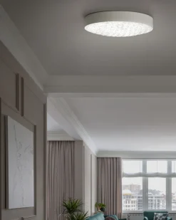 Beliani Led-Kattovalaisin Rauta Valkoinen Arli Outlet