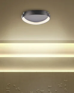 Beliani Led-Kattovalaisin Teras Musta Nanding Fashion