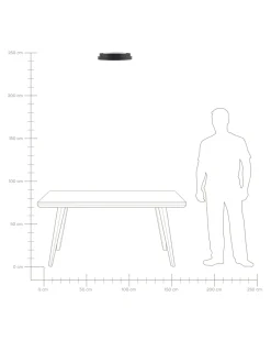 Beliani Led-Kattovalaisin Teras Musta Nanding Fashion