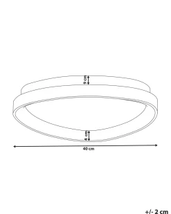 Beliani Led-Kattovalaisin Teras Musta Nanding Fashion