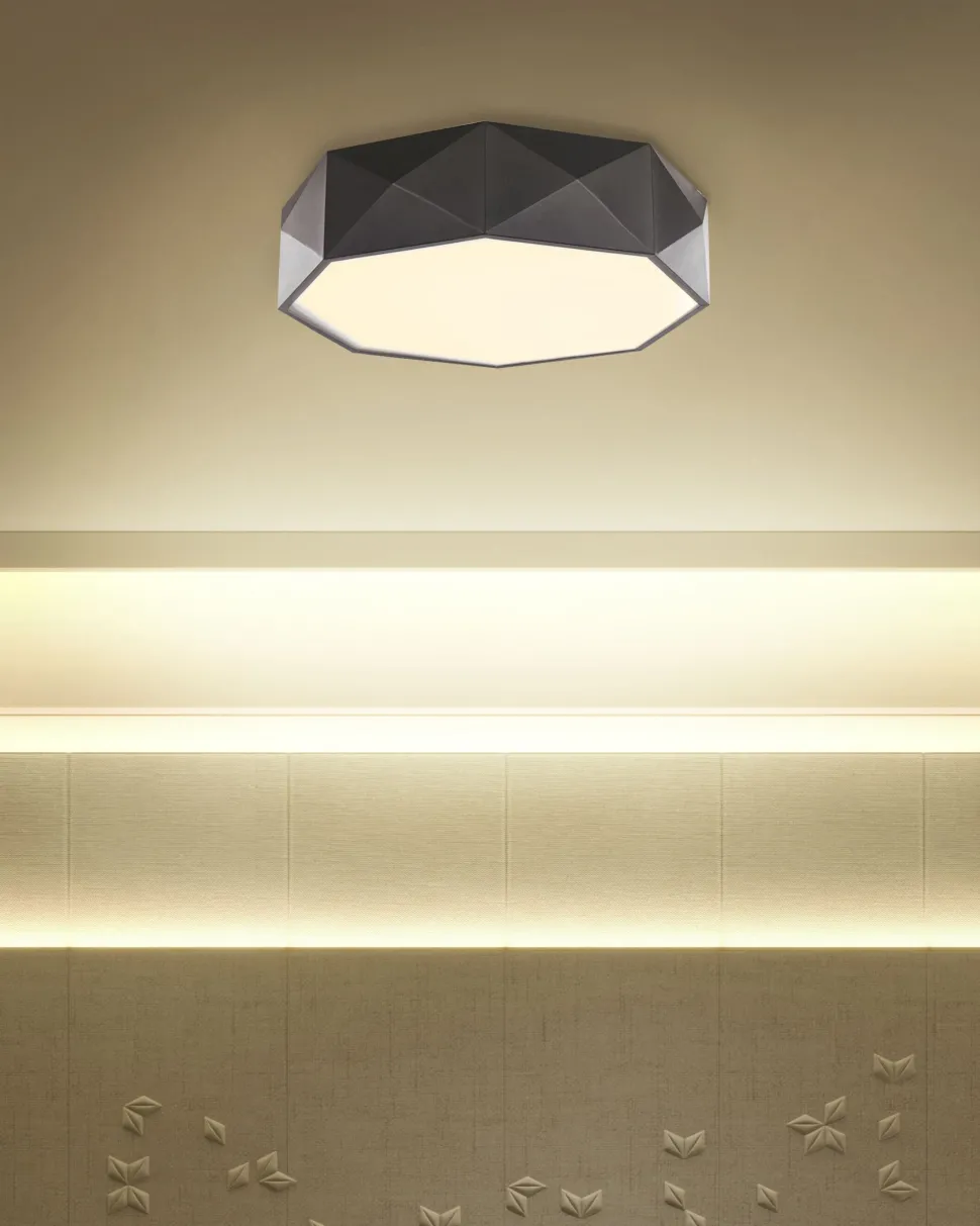 Beliani Led-Kattovalaisin Teras Musta Svay Best