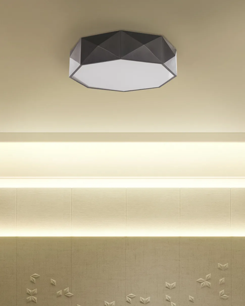 Beliani Led-Kattovalaisin Teras Musta Svay Best