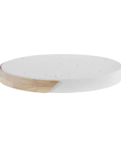 Beliani Led-Kattovalaisin Teras Valkoinen/Vaalea Puu Pattani Shop