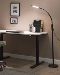 Beliani Led-Lattia/Poytavalaisin Muunneltava Musta Apus Clearance