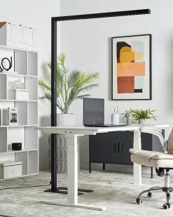 Beliani Led-Lattiavalaisin Alumiini Musta Mensa Best