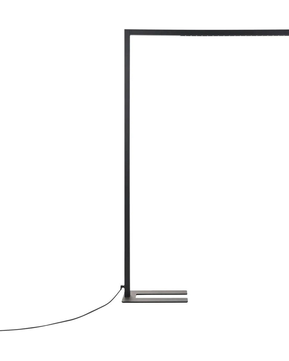 Beliani Led-Lattiavalaisin Alumiini Musta Mensa Best