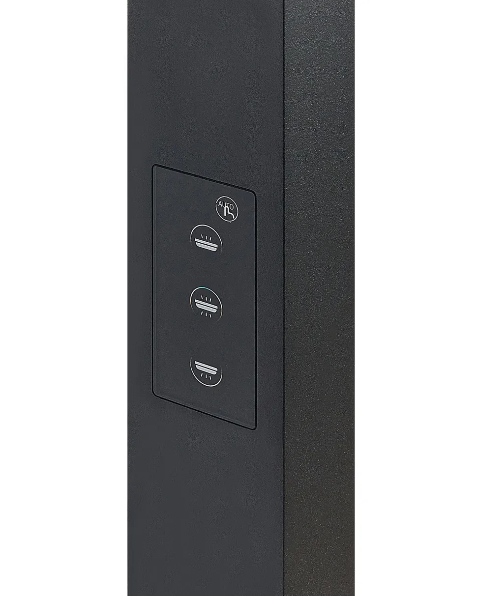 Beliani Led-Lattiavalaisin Alumiini Musta Mensa Best