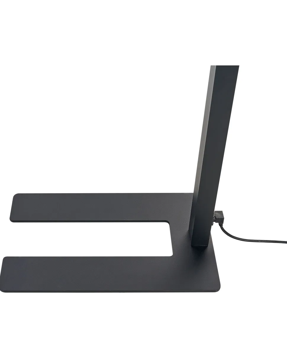 Beliani Led-Lattiavalaisin Alumiini Musta Mensa Best