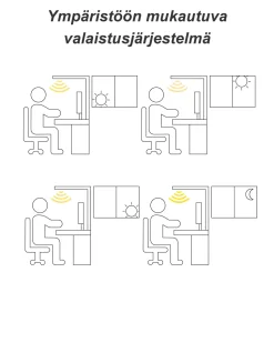 Beliani Led-Lattiavalaisin Alumiini Musta Mensa Best