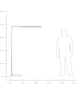 Beliani Led-Lattiavalaisin Alumiini Hopea Mensa Clearance