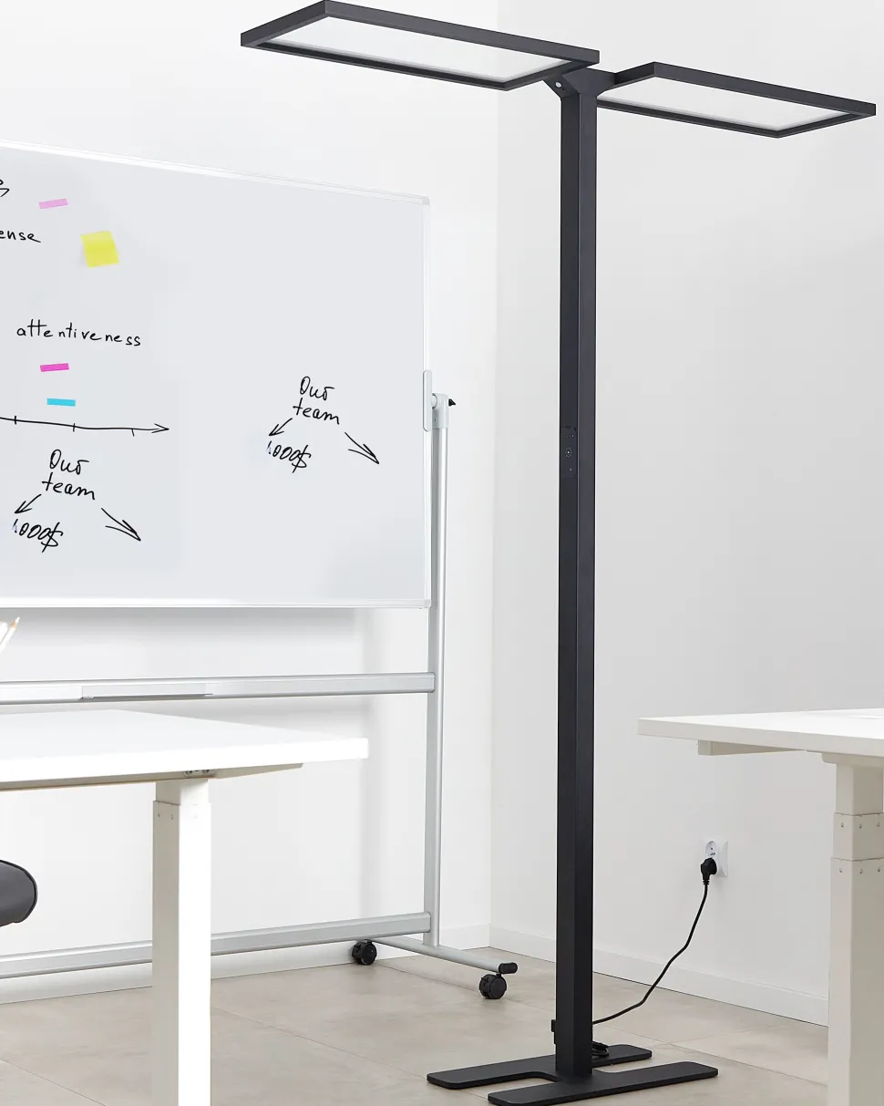 Beliani Led-Lattiavalaisin Alumiini Musta Sculptor Discount