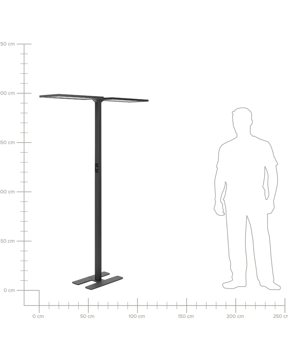 Beliani Led-Lattiavalaisin Alumiini Musta Sculptor Discount