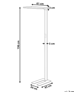 Beliani Led-Lattiavalaisin Alumiini Valkoinen Orion Best