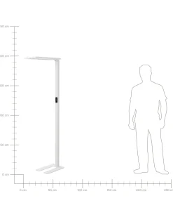 Beliani Led-Lattiavalaisin Alumiini Valkoinen Orion Best