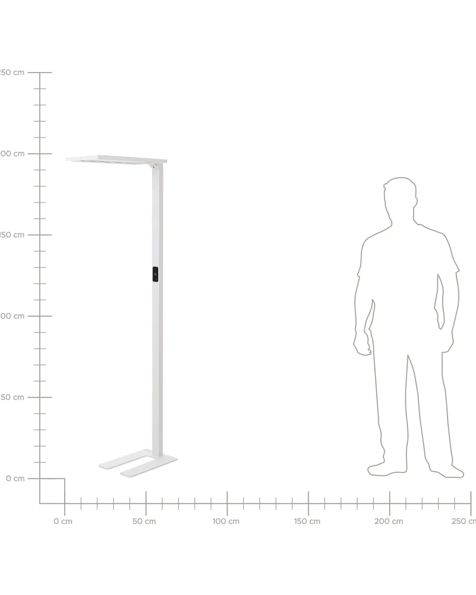 Beliani Led-Lattiavalaisin Alumiini Valkoinen Orion Best