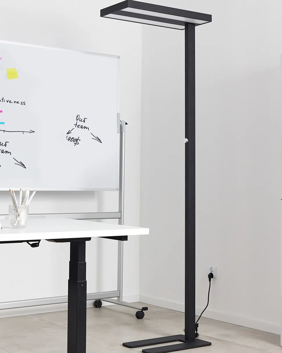 Beliani Led-Lattiavalaisin Alumiini Musta Taurus Fashion