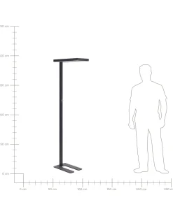 Beliani Led-Lattiavalaisin Alumiini Musta Taurus Fashion