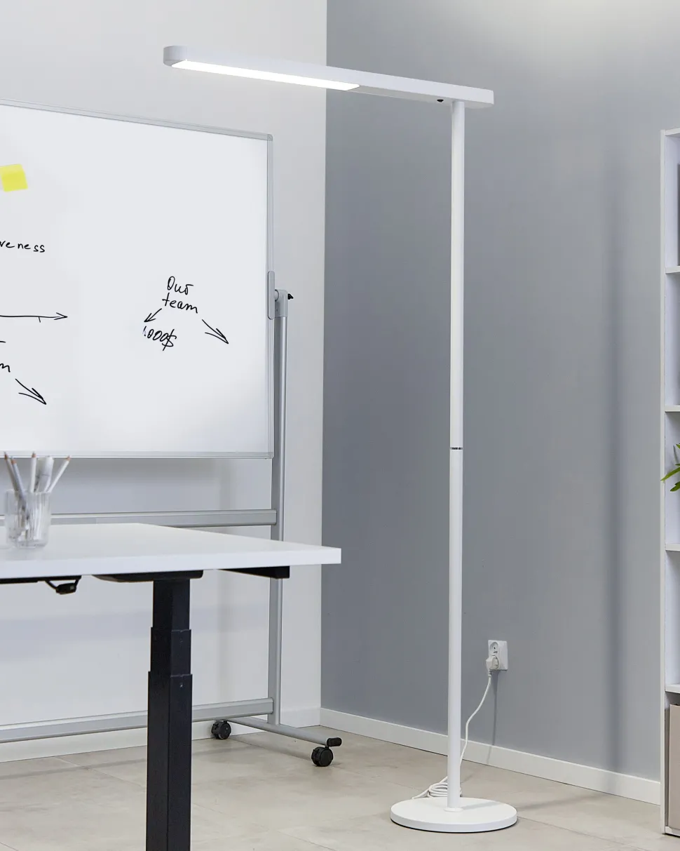 Beliani Led-Lattiavalaisin Alumiini Valkoinen Perseus Clearance