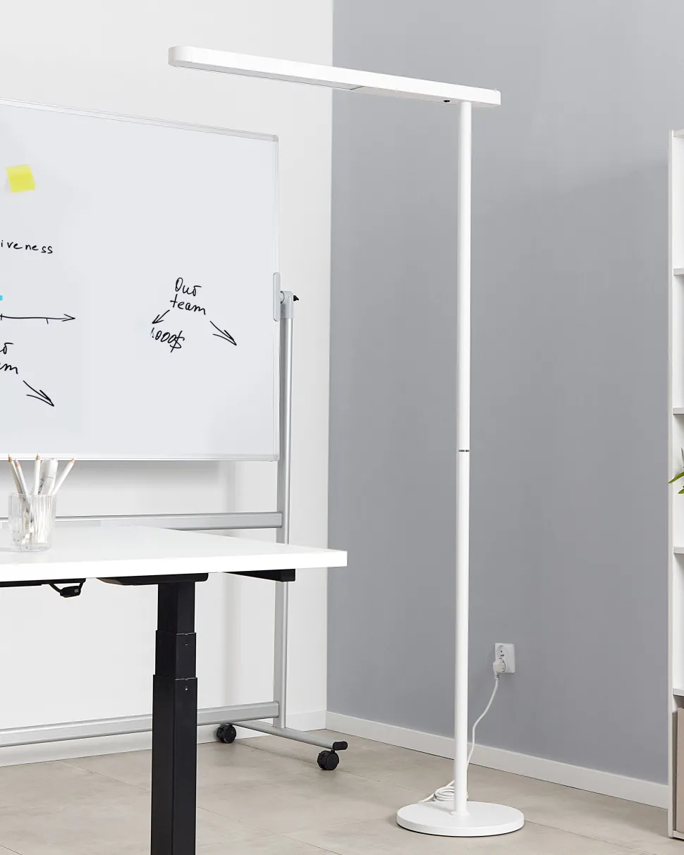 Beliani Led-Lattiavalaisin Alumiini Valkoinen Perseus Clearance