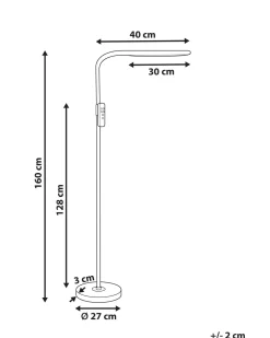 Beliani Led-Lattiavalaisin Valkoinen Aries New