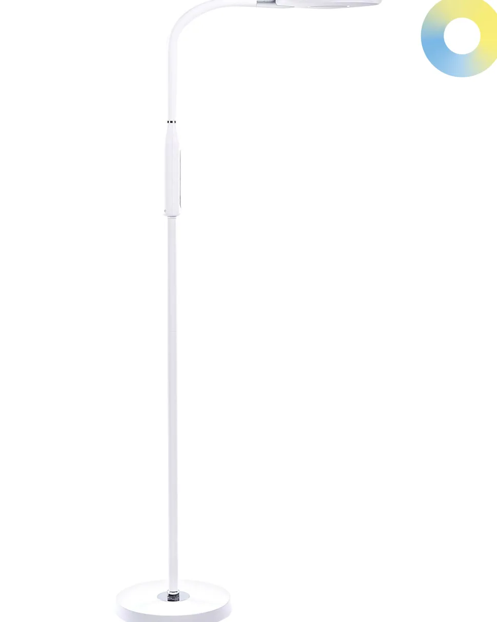 Beliani Led-Lattiavalaisin Valkoinen Cassiopeia Fashion