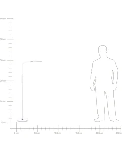 Beliani Led-Lattiavalaisin Valkoinen Cassiopeia Fashion