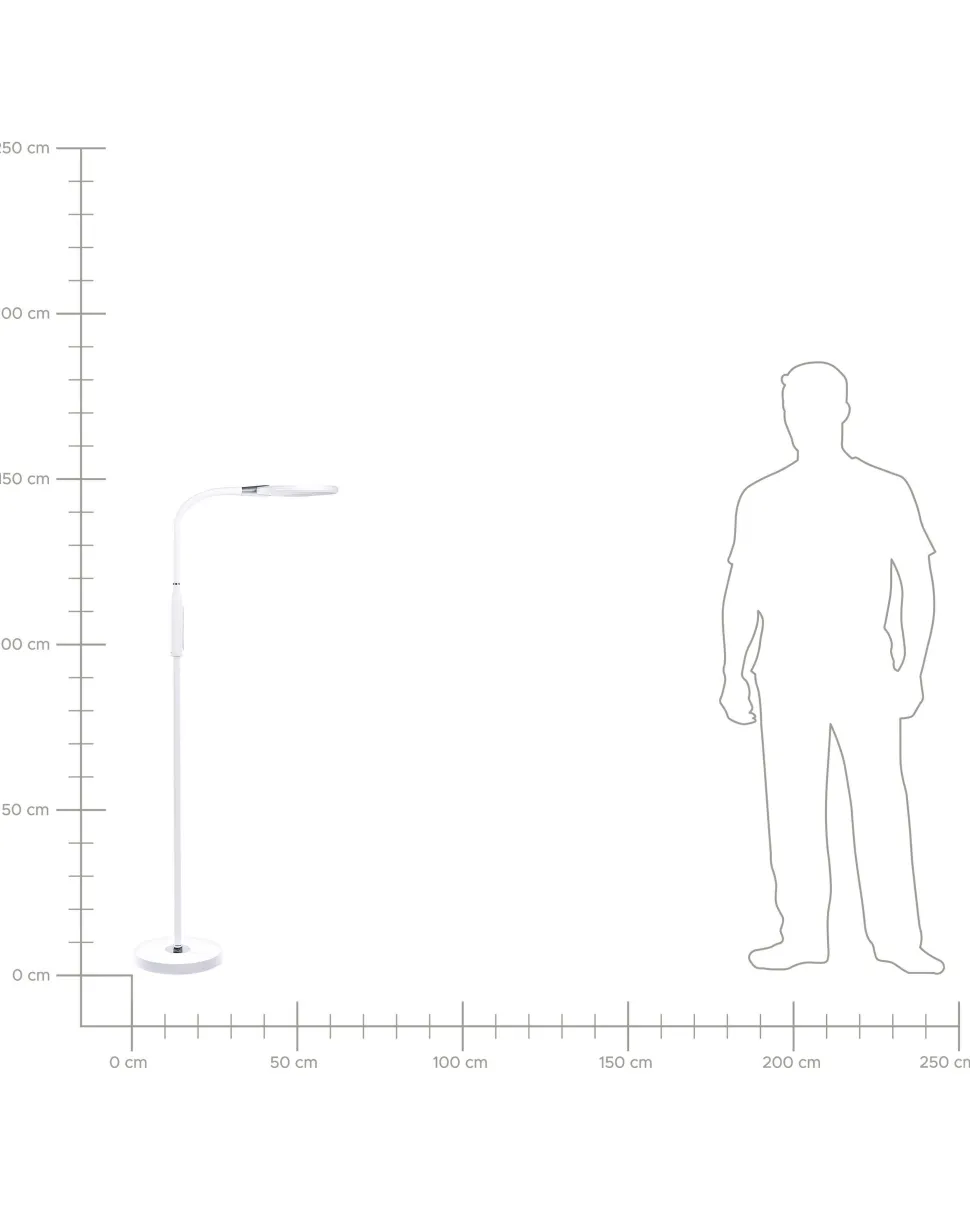 Beliani Led-Lattiavalaisin Valkoinen Cassiopeia Fashion