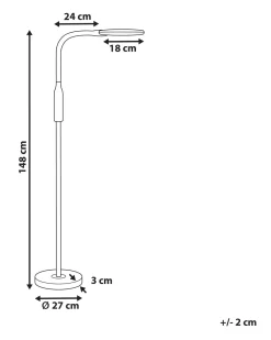 Beliani Led-Lattiavalaisin Valkoinen Cassiopeia Fashion