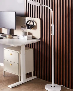 Beliani Led-Lattiavalaisin Valkoinen Cassiopeia Fashion