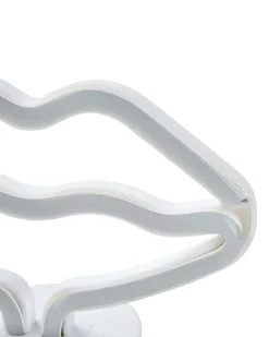 Beliani Led-Neonvalaisin Huulet Vaaleanpunainen Flora Shop