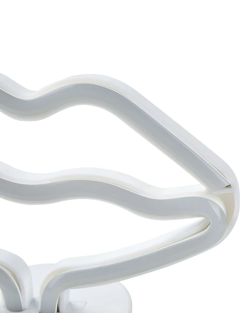 Beliani Led-Neonvalaisin Huulet Vaaleanpunainen Flora Shop