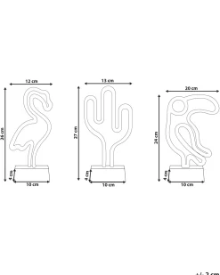 Beliani Led-Neonvalaisin Monivarinen 3 Kpl Mabel Outlet