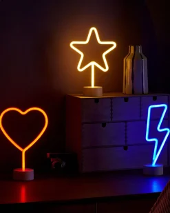 Beliani Led-Neonvalaisin Monivarinen 3 Kpl Floretta Hot